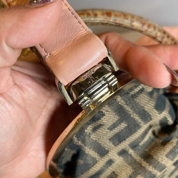 Fendi Y2K Spy Bag Pink Dusty Pink Pebbled leather - Picture 15 of 15